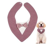 Dog Wedding Outfit - Dog Suit and Tie | Dog Bandana Outfit | Dog Wedding Ring Bandana | Bandana Collar Costume with Bow Tie and Adjustable Buckle, Suitable for Small Medium Large Dogs
