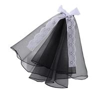 Dog Wedding Veil Pet Costume Headgear Props Pets Bow Veil Puppy Headdress Party Photo Props Lace Cats Costume Accessory