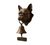 Dog Welcome Doorbell, Funny Bulldog Doorbells Dinner Bell, Retro Wall-Mounted Decorative, Vintage Resin Wall Mounted Entry Bell for Porch, Front Door & Garden - Must-Have Dog Lover Giftg Bell (H)