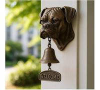 Dog Welcome Doorbell Series-Unique Animal Door Bell-Vintage Cast Iron Chime Wall -Novelty Hound Hanging Figurine Ornaments-Outdoor Decor Dinner Bells-Creative Gifts For Puppy Lovers（Basset Hound)
