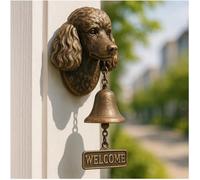 Dog Welcome Doorbell Series-Unique Animal Door Bell-Vintage Cast Iron Chime Wall -Novelty Hound Hanging Figurine Ornaments-Outdoor Decor Dinner Bells-Creative Gifts For Puppy Lovers（French Bulldog)