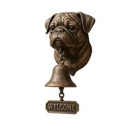 Dog Welcome Doorbell, Vintage Resin Wall Mounted Entry Bell, various dog welcome doorbell for Porch, Front Door & Garden - Must-Have Dog Lover Giftg Bell (Pekingese)