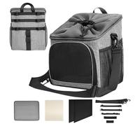 Dog Wheel Basket - Bicycle Front Steering Bag | Ventilation Dog Wheel Carrier Backpack | Bike Rack Storage Pet Basket | Dog Pet Bicycle Basket for Bicycle Lene, Small Medium Pulster Cat Kitten