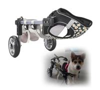 Dog Wheelchai 4 Wheels With Disabled Hind Legs Walking, Small Dog Wheelchair For Back Legs For Senior, Arthritis, Paralyzed, Injured, Or Disabled Dogs(2 Wheels,XS)