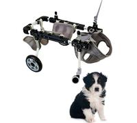 Dog Wheelchair - 4-Wheel Mobility Cart for Disabled Pets, Adjustable Straps for Support, Ideal for Small to Large Dogs and Cats, Easy Lift Support Harness