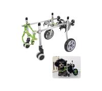 Dog Wheelchair 4 Wheels Dog Cart For Leg Full Support, Adjustable Pet Wheelchair For Small Medium Large Doggy, Light Weight Dog Rehabilitation Brace Wheelchair(S)