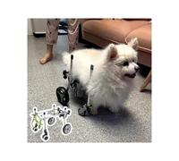 Dog Wheelchair 4 Wheels Dog Wheelchair Full Support, Adjustable Small Doggie Mobility Aids, Kittens Assist Cart For Paralyzed, Arthritis Dog Stroller Walking(XXS)