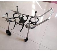 Dog Wheelchair, Adjustable 4-Wheel Mobility Support for Large Dogs, Hind Leg Rehabilitation Stroller for Canine Mobility Issues