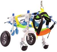 Dog Wheelchair, Adjustable Dog Cart Adjustable Dog Wheelchair Lightweight Aluminum Scooter Walking Aids for Dogs Wheelchair for Medium-Sized Small Pets Leg Repair Walking Car Dog Wheelchair,