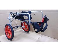 Dog Wheelchair, Adjustable Dog Cart with Soft Abdominal Support | Stainless Steel Frame, Easy Assembly Pet Walker for Handicapped & Disabled Dogs, Puppies with Hip Dysplasia or Leg Injuries(L)