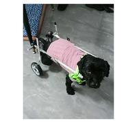 Dog Wheelchair, Adjustable Dog Wheelchair, 2 Wheels Dog Cart Wheelchairs, Pet Doggie Assisted Walking Device for Paralyzed Hind Limbs(Size XS)