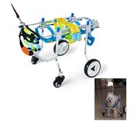 Dog Wheelchair,Adjustable Foldable Dog Wheelchair for Back Legs - Pet Cart for Pomeranian, Chihuahua, Sheepdog, Siberian Husky - XX-Small Size, Perfect for Mobility Support