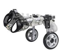 Dog Wheelchair - Adjustable Hind Leg Mobility Aid For Small To Medium-sized Pets | For Pets With Hind Leg Mobility Issues - 2-wheel Support(2-wheel,L)
