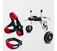 Dog Wheelchair,Adjustable Lightweight Dog Wheelchair for Small & Medium Dogs - 2-Wheel Pet Stroller Cart with Harness for Back Leg Mobility, Arthritis Relief & Recovery (Medium Size)