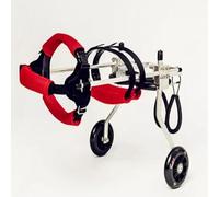Dog Wheelchair Adjustable Lightweight Pet Stroller, 2 Wheels Dog Cart Support Hind Limb, Walking Assistant for Handicapped Doggy, Leg and Hip Braces,One ColorMedium