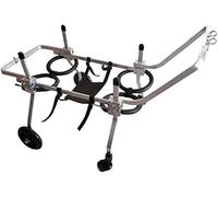 Dog Wheelchair,Assisted Hind Legs Rehabilitation Walk Car Adjustable Aluminum Disabled Dog Cart ( M)