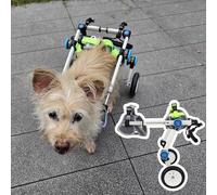 Dog Wheelchair, Dog Wheelchair Foldable Adjustable Aluminum Alloy Pet Mobility Aid Multiple Sizes for Dogs Cats Pets(S)