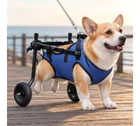 Dog Wheelchair, Dog Wheels For Back Legs, Foldable Pet Wheelchair, Blue | Dog Wheelchair For Pets With Injured Or Disabled Rear Legs And Normal Front Legs Help Pets Walk, Run And Play More Freely