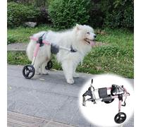 Dog Wheelchair for Back Legs - 4-Wheel Mobility Aid for Large & Medium Breeds, Outdoor Dog Walker for Weak Hind Limbs, Enhance Mobility & Support for Dogs