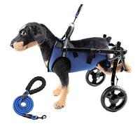 Dog Wheelchair for Back Legs, Adjustable 2-Wheel Cart with Traction Rope for Pets with Paralyzed Hind Limbs, Helps Dogs and Cats Recover Walking