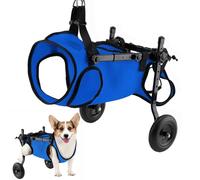 Dog Wheelchair for Back Legs, Adjustable Pet Cart with Wheels, Leg Brace and Hip Support for Pets with Paralysis to Help Restore Mobility