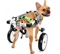 Dog Wheelchair for Back Legs, Adjustable, Stainless Steel Frame | Adjustable All-Terrain Pet Mobility Wheels, Perfect for Helping Pets with Limited Mobility Navigate Various Surfaces