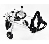 Dog Wheelchair for Back Legs Dog cart, suitable for pets, limb injury, assisted walking, large small dogs, adjustable, 2 wheels, 1.5 kg - 50 kgriety (L 02)