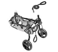 Dog Wheelchair For Back Legs Large Hind Legs-Durable All-Terrain Wheelsrtable Breathable Mesh For Dogs Hip Support System Adjustable Doggy Cart With Wheels(X-Small)