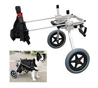 Dog Wheelchair For Back Legs Rehabilitation, Lightweight Aluminum 2-Wheel Adjustable Assisted Walk Car, Disabled Dog Cart, Medium (M)