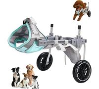 Dog Wheelchair for Back Legs,Wheel Wheelchair Back Large,Rear Support,Light Weight,Adjustable Pets Cart Legs,for Aging,Disable,Injured,Arthritis,Weak Dog/Cat/Pet(L,Two Wheels)