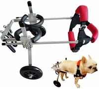 Dog Wheelchair for Disabled Dogs - 2-Wheel Rear Support for Small Dogs Perfect for Weak/Injured Pets Enhance Mobility & Independence for Your Furry Friend