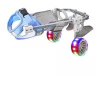 Dog Wheelchair for Disabled Dogs, Hind Leg Support Walker, Pet Mobility Aid with 2/4 Wheels, Doggy Stroller for Recovery and Active Life