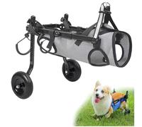 Dog Wheelchair for Disabled Dogs, Rear Leg Support, Two-Wheel Mobility Aid for Canines with Limited Mobility, Adjustable and Comfortable Dog Rehabilitation Harness