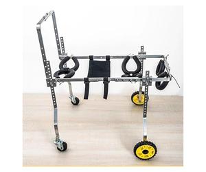 Dog Wheelchair for Disabled Pets, 4-Wheel Support Device for Small Dogs with Mobility Issues, Enhance Quality of Life for Canine Companions