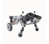 Dog Wheelchair for Large Dogs & Cats, Adjustable 2/4 Wheel Mobility Cart, Support Harness for Disabled Pets, Rehab Aid for Canine & Feline Recovery