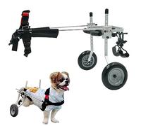 Dog Wheelchair for Medium/Large Dogs, Assisted Walker for Paralyzed Pets, Support Harness for Canine Mobility, Adjustable Dog Leg Rehab with Cushioned Wheels