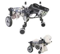 Dog Wheelchair for Mobility, Adjustable Back Leg Support Cart, Chest and Thigh Brace for Small to Medium Dogs, Perfect Mobility Aid for Pets