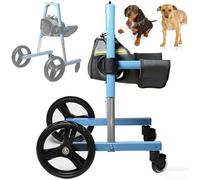 Dog Wheelchair for Mobility, Adjustable Lightweight Support Harness, Durable Aluminium Material, Easy Assembly for Paralyzed or Injured Pets