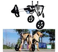 Dog Wheelchair for Mobility Support and Hind Leg Rehabilitation - Pet Exercise Wheels with Belly Band for Weak or Injured Dogs