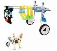 Dog Wheelchair for Paralyzed Back Legs - Adjustable Stainless Steel Pet Cart for Small Medium & Large Dogs - Mobility Aid for Dogs with Hind Limb Weakness