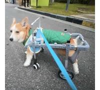 Dog Wheelchair for Rear Leg Support, Adjustable Lightweight Mobility Trolley for Small/Medium Pets