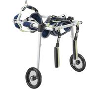 Dog Wheelchair for Rear Legs 2-Wheel li Cart for Small Dogs Adjustable Pet Stroller for Canine li Support (X-Small)