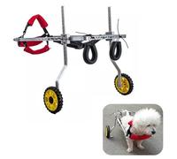 Dog Wheelchair for Rear Legs - Adjustable 2-Wheel Mobility Aid for Large and Medium Dogs, Support Cart for Exercise and Recovery, Comfortable Pet Stroller