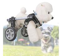 Dog Wheelchair for Rear Legs, Lightweight & Adjustable Pet Cart for Injured, Disabled, Paralysed, Weak Dogs - 2/4 Wheel Mobility Aid for Pets