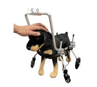 Dog Wheelchair for Small/Medium/Large Pets - 4-Wheel Mobility Aid for Disabled Dogs & Cats Recovery Support with Adjustable Handle & X-Large Chest Harness