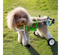 Dog Wheelchair for Small & Mum Dogs 4 Wheel Cart for Injured Front Back Legs Ideal for Paralyzed Pets Animal Rehabilitat Aid Lightweight & Adjustable