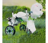 Dog Wheelchair Light Weight Full Support Dog Stroller for Front/Back Legs, Pet Wheelchair Cart with 4 Wheels, Mobility Assistant for Hind Leg Disabilities,One ColorXXX