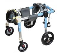 Dog Wheelchair Mobility Aid for Medium to Large Dogs 4-Wheel Support Leg Brace for Hip Problems Front & Rear Leg Mobility Assistance