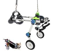 Dog Wheelchair Mobility Cart - Foldable Pet Rehabilitation Aid with Soft Harness for Stable Hind Leg Support and Easy Assembly