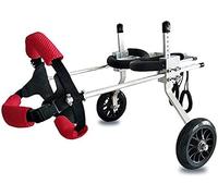 Dog Wheelchair Pet-Disabled Car, Aluminum Alloy Dog Wheelchair Car Disabled Car Hyena Hind Limb Rehabilitation Auxiliary Exercise Car Multi-Size (M)